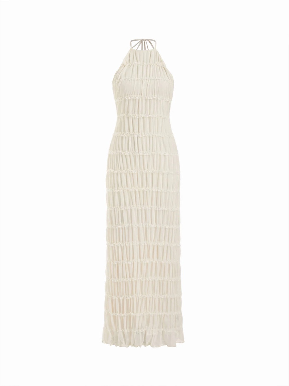 Halter Maxi Dress in Ivory